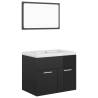 High Gloss Black Bathroom Furniture Set | Stylish & Modern