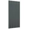 Roof Panels 12 pcs Anthracite Steel 80x36 cm - Durable & Versatile