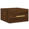 Wall-mounted Bedside Cabinets 2 pcs Brown Oak - Hipo Market