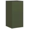 Olive Green Planter 40x40x80 cm - Durable Cold-Rolled Steel