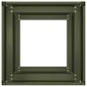 Olive Green Planter 40x40x80 cm - Durable Cold-Rolled Steel