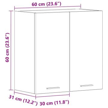 Kitchen Wall Cabinet Artisan Oak 60x31x60 cm - HipoMarket