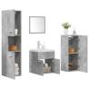  5 Piece Bathroom Furniture Set Concrete Grey Engineered Wood Colour concrete grey Size 41 x 38.5 x 46 cm Number of 1 