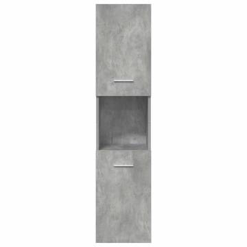 5 Piece Bathroom Furniture Set in Concrete Grey | Hipo Market