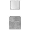 5 Piece Bathroom Furniture Set in Concrete Grey | Hipo Market