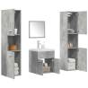  5 Piece Bathroom Furniture Set Concrete Grey Engineered Wood Colour concrete grey Size 30 x 30 x 130 cm Number of 1 