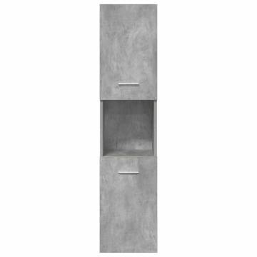 5 Piece Bathroom Furniture Set - Concrete Grey Wood