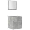 5 Piece Bathroom Furniture Set - Concrete Grey Wood