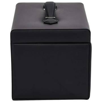 Elegant Lockable Jewellery Box - 3-Layer with Mirror