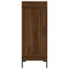 Stylish Highboard Brown Oak - 34.5x34x180 cm | HipoMarket UK