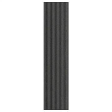 Doormat Stripe Black and Grey 115x500 cm - Durable & Non-Slip