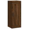 Stylish Highboard Brown Oak - 34.5x34x180 cm | HipoMarket UK