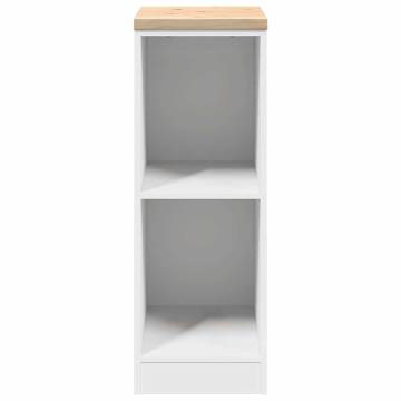 Garage Storage Cabinet White 30x51x85 cm | Durable Pine Wood