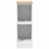 Garage Storage Cabinet White 30x51x85 cm | Durable Pine Wood