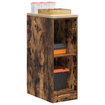 Garage Storage Cabinet Smoked Oak - Organize Your Tools