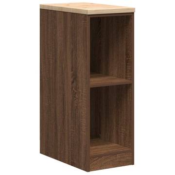 Garage Storage Cabinet Brown Oak - Durable Pinewood Design