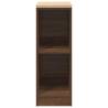 Garage Storage Cabinet Brown Oak - Durable Pinewood Design