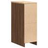 Garage Storage Cabinet Brown Oak - Durable Pinewood Design