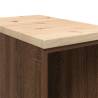 Garage Storage Cabinet Brown Oak - Durable Pinewood Design