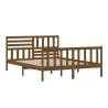 Honey Brown King Size Bed Frame 150x200 cm - Solid Wood