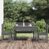 4 Piece Garden Dining Set Grey Solid Wood Pine Colour grey pine Number of 4 