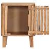 Solid Acacia Wood Bedside Cabinet - 40x30x50 cm