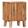 Solid Acacia Wood Bedside Cabinet - 40x30x50 cm