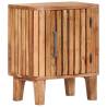 Solid Acacia Wood Bedside Cabinet - 40x30x50 cm