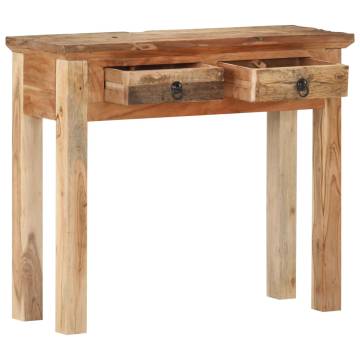 Rustic Console Table 90.5x30x75cm | Solid Acacia & Reclaimed Wood