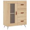 Stylish Highboard Sonoma Oak - 69.5x34x180 cm