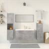 5 Piece Bathroom Furniture Set in Concrete Grey | Hipo Market