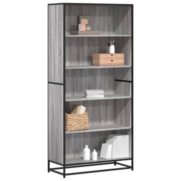 Bookcase Grey Sonoma 80.5x35x170.5 cm | Stylish Storage Solution