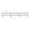 Premium Garden Fence with Spear Top Steel - 5.1m Long