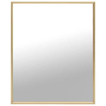 Stylish Gold Mirror 70x50 cm - Minimalist Home Decor | HipoMarket