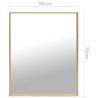 Stylish Gold Mirror 70x50 cm - Minimalist Home Decor | HipoMarket