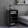 Sideboard Grey 57x35x90 cm Engineered Wood Colour grey Quantity in Package 1 