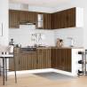 11 Piece Lucca Brown Oak Kitchen Cabinet Set | Hipomarket