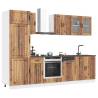 8 Piece Kitchen Cabinet Set - Kalmar Old Wood | Hipo Market