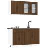  4 Piece Kitchen Cabinet Set Kalmar Brown Oak Engineered Wood Colour brown oak Quantity in Package 1 Number of 