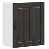 Lucca Black Kitchen Wall Cabinet - Stylish Storage Solution