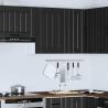 Lucca Black Kitchen Wall Cabinet - Stylish Storage Solution