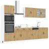  7 Piece Kitchen Cabinet Set Kalmar Artisan Oak Engineered Wood Colour artisan oak Quantity in Package 1 Number of 