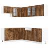 11 Piece Kitchen Cabinet Set Lucca in Smoked Oak - Hipomarket