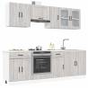  8 Piece Kitchen Cabinet Set Kalmar Grey Sonoma Engineered Wood Colour grey sonoma Quantity in Package 1 Number of 