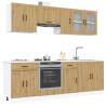  8 Piece Kitchen Cabinet Set Kalmar Artisan Oak Engineered Wood Colour artisan oak Quantity in Package 1 Number of 