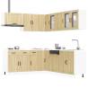  11 Piece Kitchen Cabinet Set Lucca Sonoma Oak Engineered Wood Colour sonoma oak Quantity in Package 1 Number of 