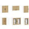 11 Piece Lucca Kitchen Cabinet Set - Sonoma Oak Design