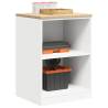  Garage Storage Cabinet White 60x51x85 cm Solid Wood Pine Colour white Size 60 x 51 x 85 cm Quantity in Package 1 Model 2 shelves 