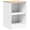 Garage Storage Cabinet White 60x51x85 cm - Durable Pine Wood