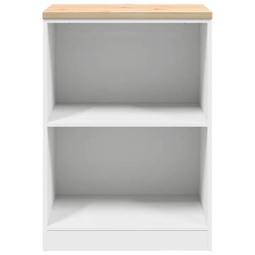 Garage Storage Cabinet White 60x51x85 cm - Durable Pine Wood